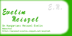 evelin meiszel business card